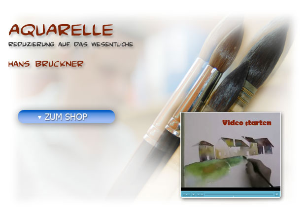 Aquarelle, Aquarellbilder - Reduzierung auf das Wesentliche